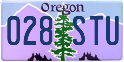 OR license plate 028STU
