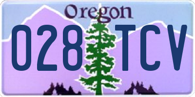 OR license plate 028TCV