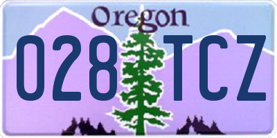 OR license plate 028TCZ