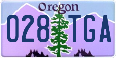 OR license plate 028TGA