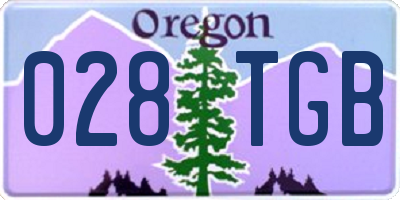 OR license plate 028TGB