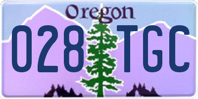 OR license plate 028TGC