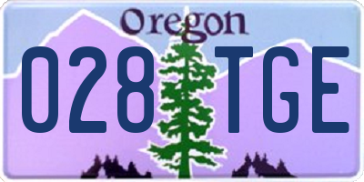 OR license plate 028TGE