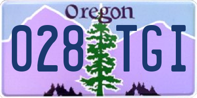 OR license plate 028TGI