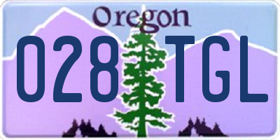 OR license plate 028TGL