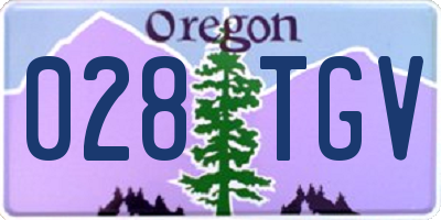 OR license plate 028TGV