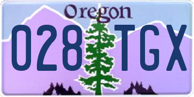 OR license plate 028TGX