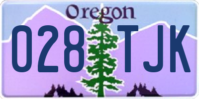 OR license plate 028TJK