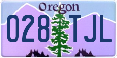 OR license plate 028TJL