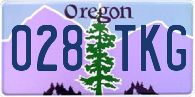 OR license plate 028TKG