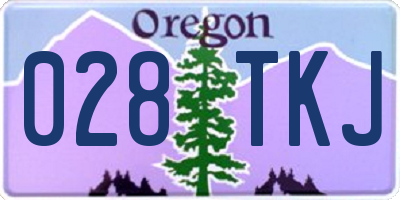 OR license plate 028TKJ