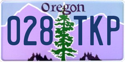 OR license plate 028TKP