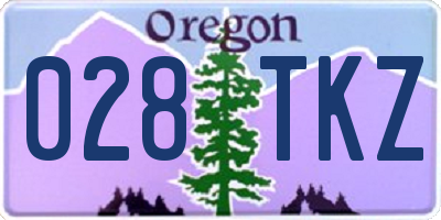 OR license plate 028TKZ