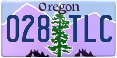 OR license plate 028TLC