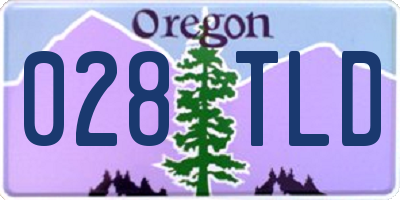 OR license plate 028TLD