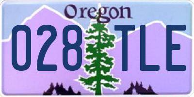 OR license plate 028TLE