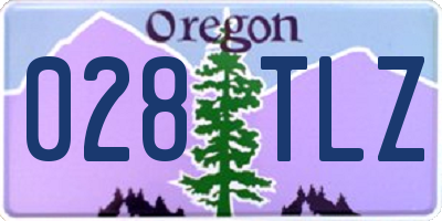 OR license plate 028TLZ