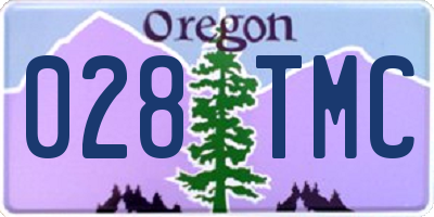 OR license plate 028TMC