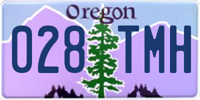 OR license plate 028TMH