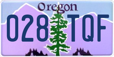 OR license plate 028TQF