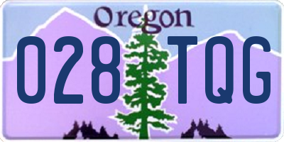 OR license plate 028TQG