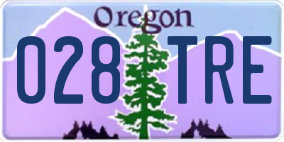 OR license plate 028TRE