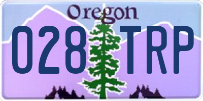 OR license plate 028TRP