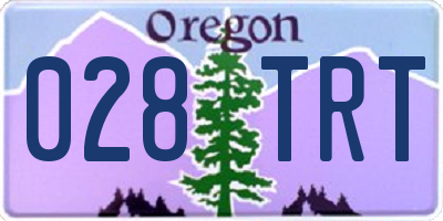 OR license plate 028TRT