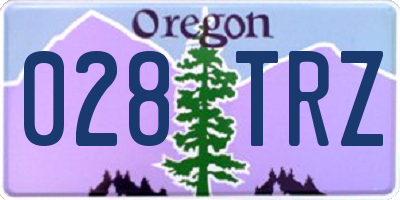 OR license plate 028TRZ