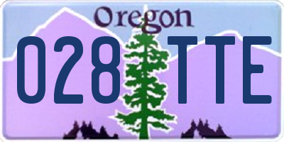 OR license plate 028TTE