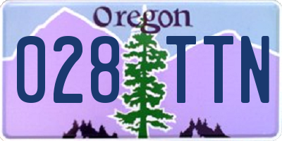 OR license plate 028TTN