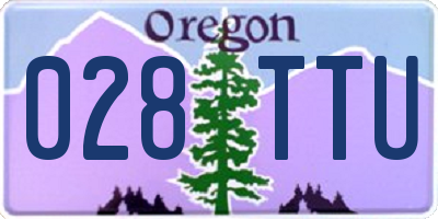 OR license plate 028TTU