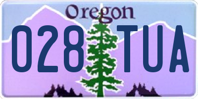 OR license plate 028TUA