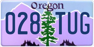 OR license plate 028TUG