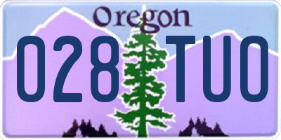 OR license plate 028TUO