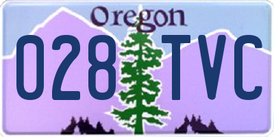 OR license plate 028TVC