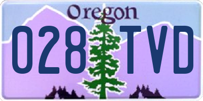 OR license plate 028TVD