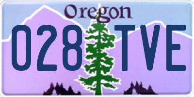 OR license plate 028TVE