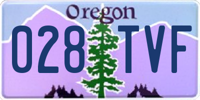 OR license plate 028TVF