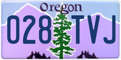 OR license plate 028TVJ