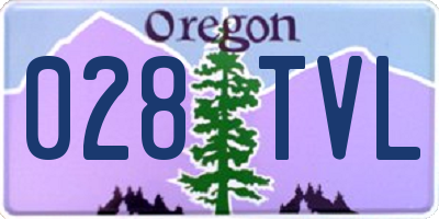 OR license plate 028TVL