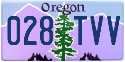 OR license plate 028TVV