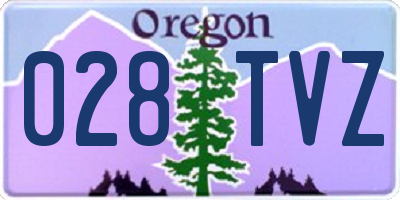 OR license plate 028TVZ