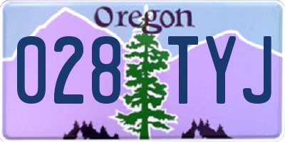 OR license plate 028TYJ