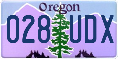 OR license plate 028UDX