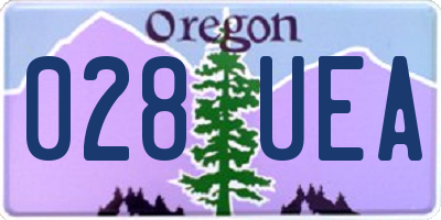 OR license plate 028UEA