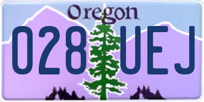 OR license plate 028UEJ