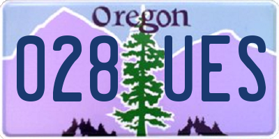 OR license plate 028UES