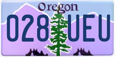OR license plate 028UEU