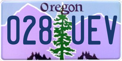 OR license plate 028UEV